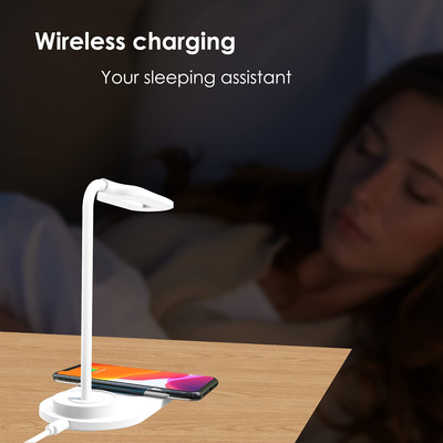 LED Desk Lamp with Wireless Charger, 3 Lighting Modes Table Light with Touch Control for Home Bedroom/Study/Office