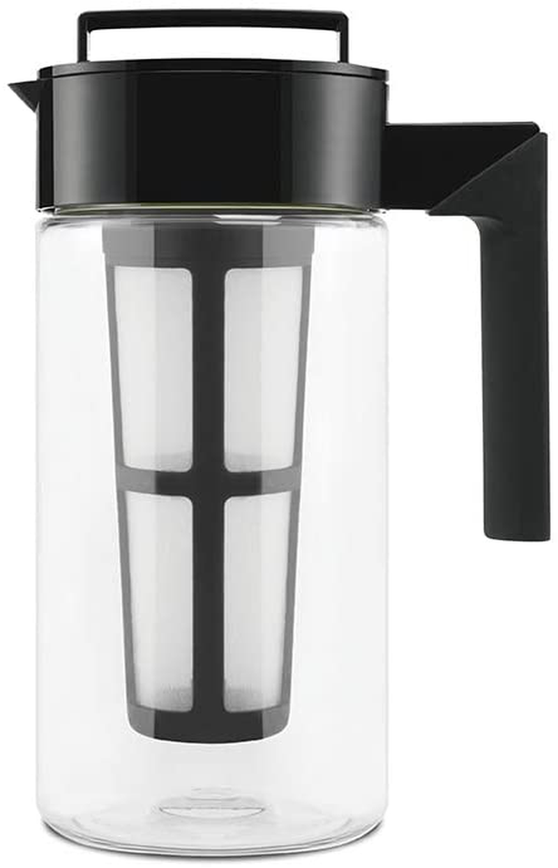 Takeya Patented Deluxe Cold Brew Coffee Maker, One Quart, Stone