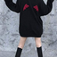 Womens Devil Wings Red Horn Sweatshirt Long Sleeve Hoodie Pullover Hooded Tops