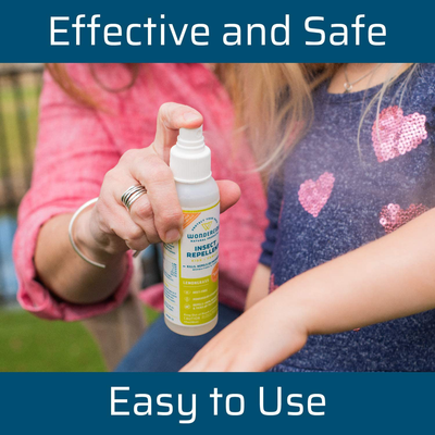 Wondercide - Mosquito, Tick, Fly, and Insect Repellent with Natural Essential Oils - DEET-Free Plant-Based Bug Spray and Killer - Safe for Kids, Babies, and Family - Lemongrass 2-Pack of 4 oz Bottle