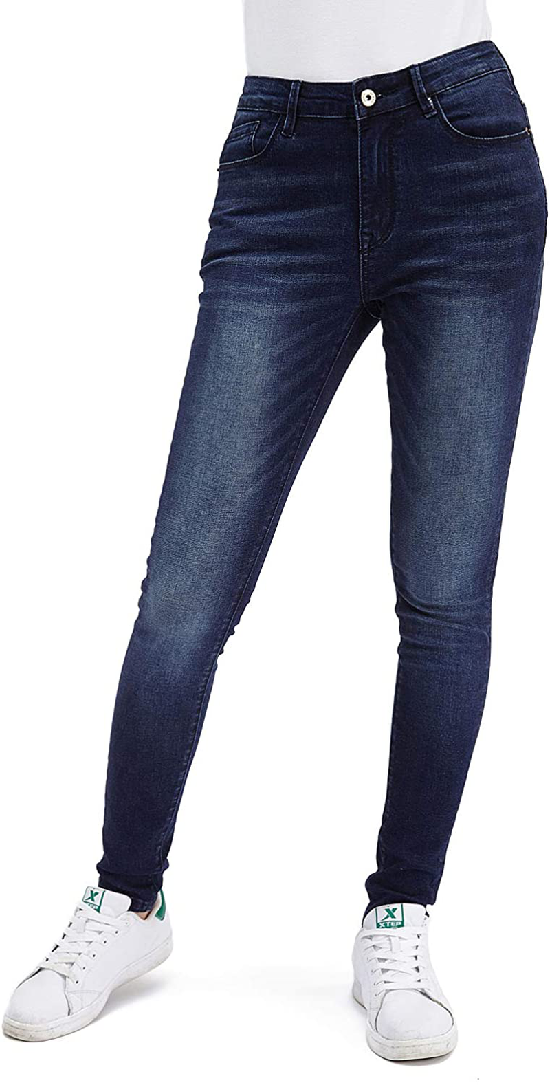 CJH DREAM Women's Juniors Jeans & Cotton Stretch Super Soft Skinny Jeans for Women Mid-Waist