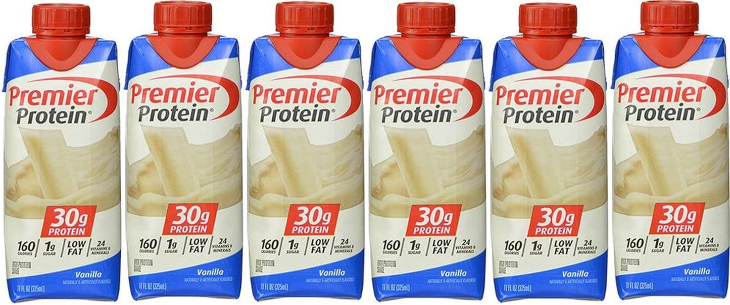 Premier Protein, Nutrition High Protein Shake, Vanilla, 11 Oz., 6 Pack