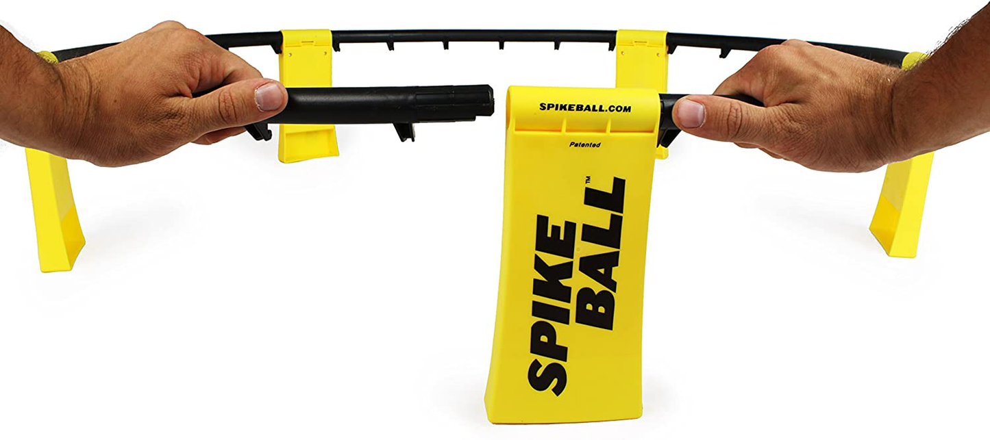 Spikeball Game Set - Played Outdoors, Indoors, Lawn, Yard, Beach, Tailgate, Park - Includes 1 Ball, Drawstring Bag, and Rule Book - Game for Boys, Girls, Teens, Adults, Family