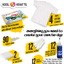 Tie Dye Kit - Tie Dye Kits for Kids - Includes 4 White T-Shirt - 12 Large Colors Tie Dye - Tie Dye Kits for Adults