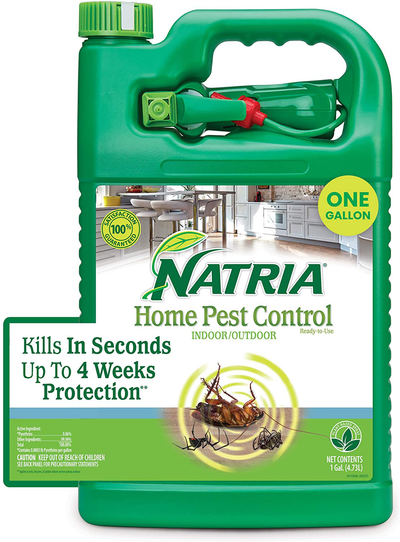 Natria 706261A Home Pest Control, 1-Gallon, Ready-to-Use Bug Killer for Indoor and Outdoor, 1 Gallon