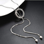 Long Hoop Necklace for Women Crystal Pendant Necklace Sweater Chain Statement Necklace Choker Adjustable Charm Jewelry Crystal Accessories Wedding Party Evening Dressy