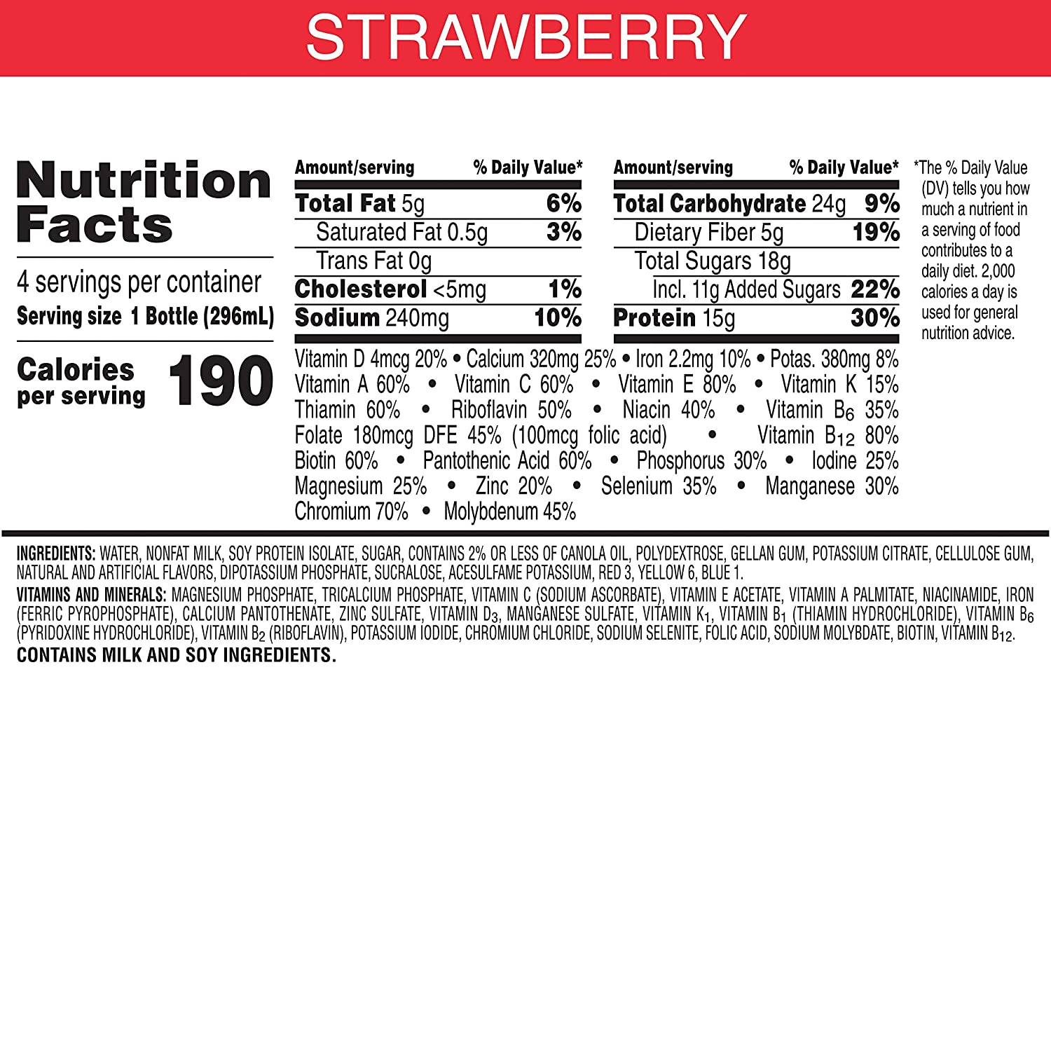 Special K Protein Shakes, Strawberry, Gluten Free, 10 Fl Oz Bottles (4 Count)