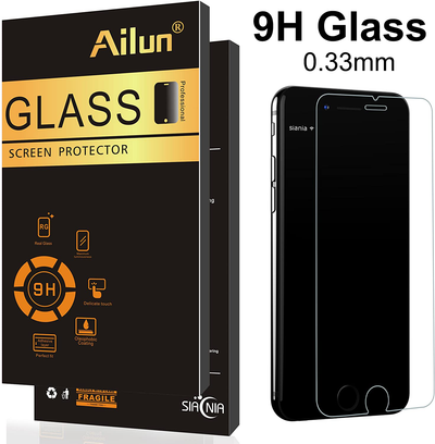 Ailun 0.33mm Screen Protector Compatible for iPhone 8,7,6s,6, 4.7-Inch, 3 Pack 2.5D Edge Tempered Glass,Case Friendly