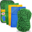 Turtle Wax 15-Peice Car Wash Bucket and Detailing Kit: Wash Mitt, Sponge, 2 Microfiber Cloths, Wax Applicator with 2 Pads, 5 Polishing Wipes, and Brush
