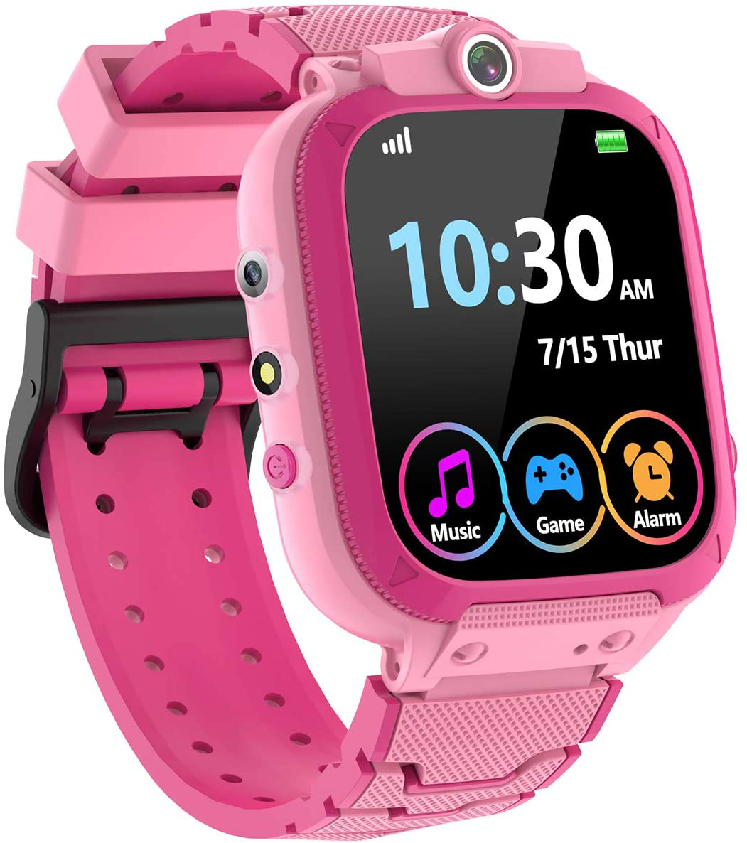 Kids Game Smart Watch for Boys Girls with 1.44" HD Touch Screen 14 Puzzle Games Music Player Dual Camera Video Recording 12/24 Hr Pedometer Alarm Clock Calculator Flashlight Birthday Educational Toys