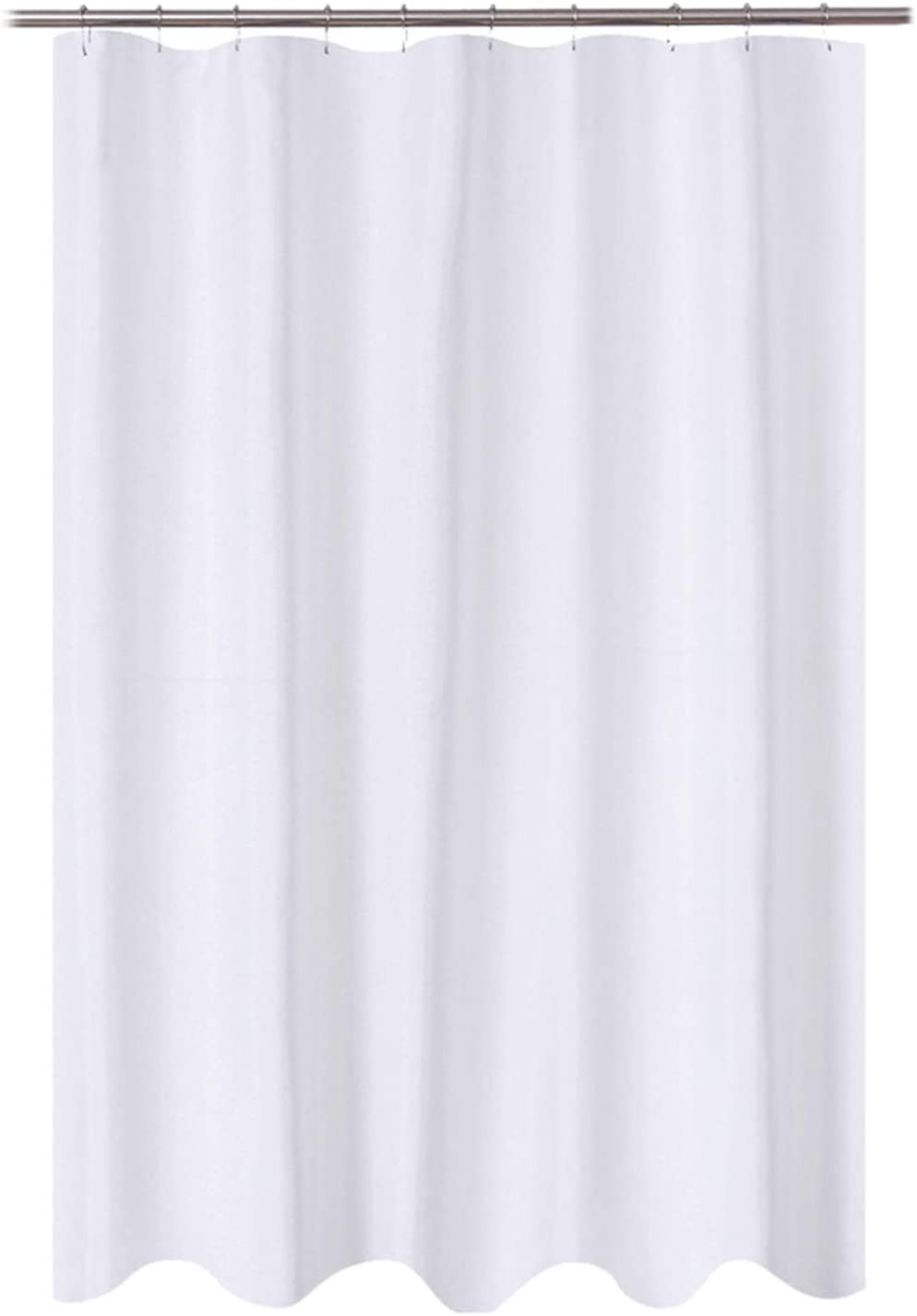 N&Y HOME Fabric Shower Stall Curtain or Liner Hotel Quality, Machine Washable, Water Repellent
