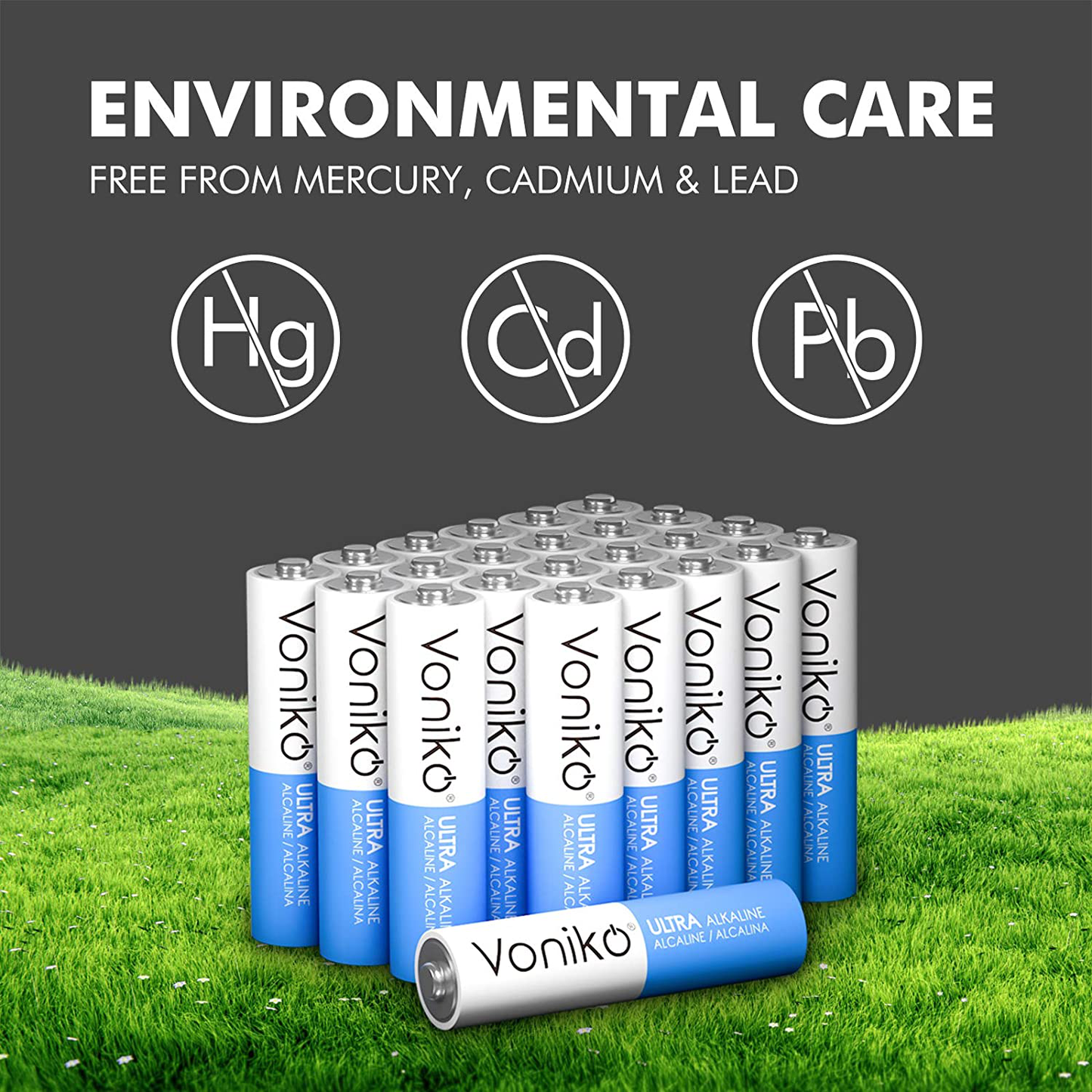 Premium Grade AAA Batteries Alkaline Triple a Battery - Ultra Long-Lasting, Leakproof 1.5V Batteries - 10-Year Shelf Life