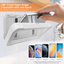Shower Phone Holder Waterproof, Shower Phone Case Mount Anti-Fog Touch Screen Phone Shower Holder for Bathroom Bathtub Wall Mirror, Compatible with Iphone Samsung All Smartphones