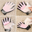 Miaow Pet Grooming Glove,Five Fingers with 259 Silicone Needles,Effective in Removing Pet Floating Hair, Glove Size Fits All,Double-Side Pet Grooming Design, Can Be Worn on Both Hands-1 Piece,Pink.