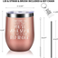 Sometimes You Forget That You are Awesome - Thank You Gifts, Funny Inspirational Birthday Graduation Gifts for Women, Men, Coworker, Friends - Vacuum Insulated Tumbler with Keychain Rose Gold 12oz