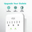 3-Outlet Surge Protector 900 Joules with 4.8 AMP Fast USB Charging Ports, 4 USB Charging Ports & Phone Holders, ETL Certified