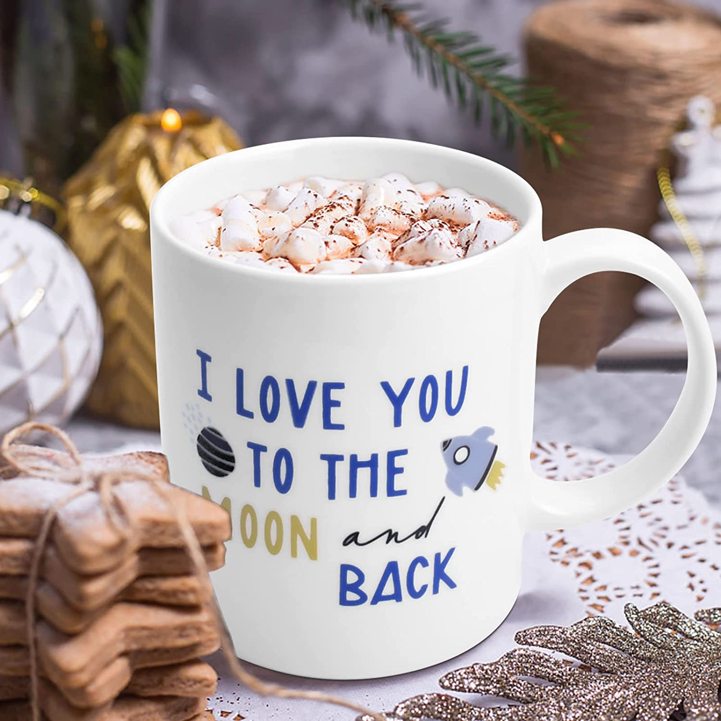 Gifts for Mom Grandma Women Wife Her - 11 Oz Ceramic Coffee Mug - Gifts for Dad Grandpa Husband Boyfriend Girlfriend, Mothers Day Fathers Day Christmas Anniversary Birthday Gifts from Daughter Son