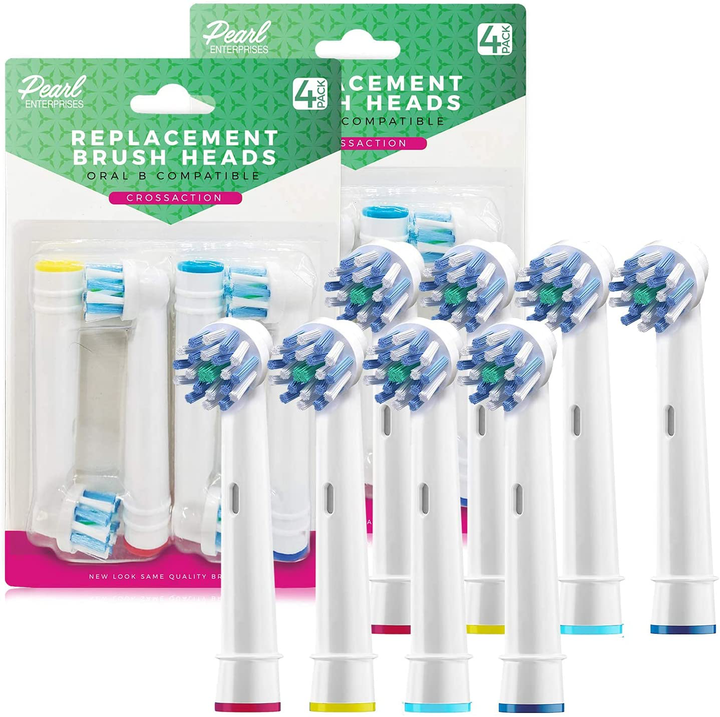 Replacement Brush Heads Compatible With Oral B Braun Electric Toothbrush-Fits Oral-b Pro 1000, Vitality, Triumph, Kids + More!