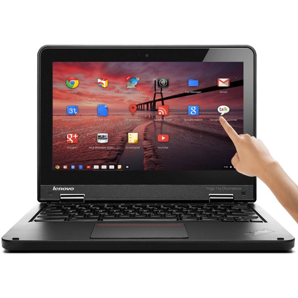 Lenovo 11.6" Thinkpad Yoga 11E Touchscreen Chromebook/Tablet 20Du, 4 GB RAM, 16 GB SSD, Intel HD Graphics, Black (Renewed) 