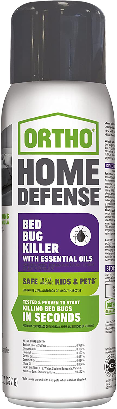 Ortho Home Defense Bed Bug Killer with Essential Oils Aerosol 14 OZ