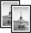 ENJOYBASICS 13x19 Picture Frame Black Poster Frame,Display Pictures 11x17 with Mat or 13x19 Without Mat,Wall Gallery Photo Frames,2 Pack
