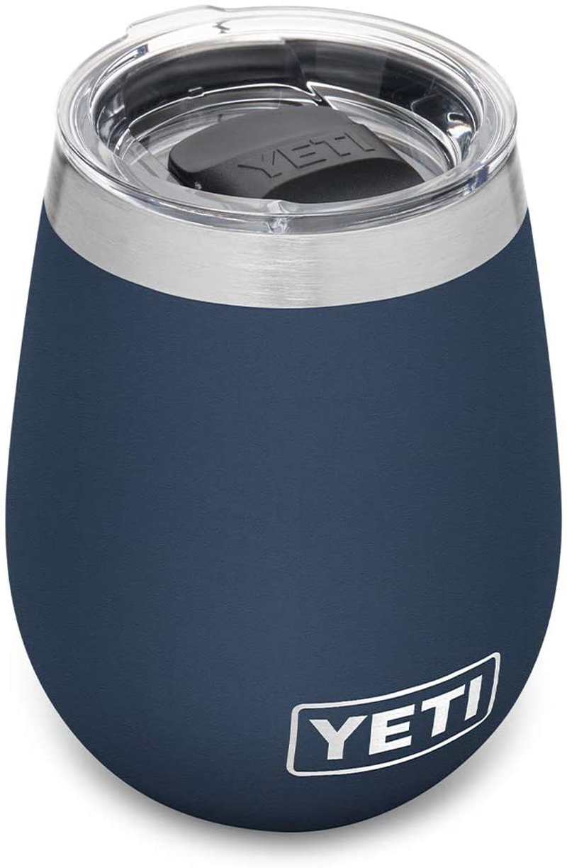 YETI Rambler 10 oz Wine Tumbler, Vacuum Insulated, Stainless Steel with MagSlider Lid, White