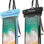 2 Pack Universal Waterproof Case Cellphone Dry Bag Pouch Compatible with iPhone and Android up to 7"