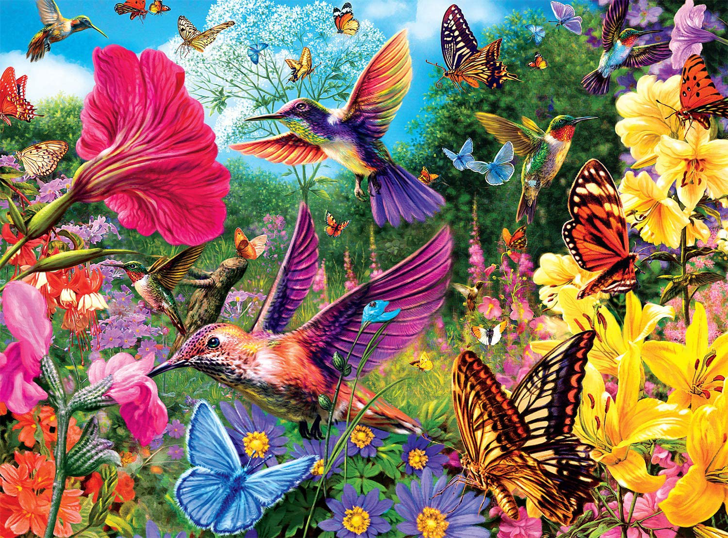 Buffalo Games - Hummingbird Garden - 1000 Piece Jigsaw Puzzle