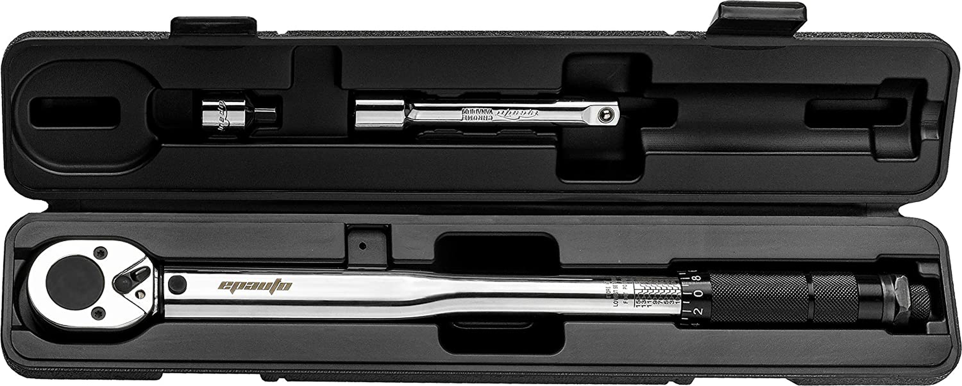 EPAuto 1/2-inch Drive Click Torque Wrench, 10~150 ft./lb., 13.6 ~ 203.5 N/m