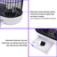 AMUFER Bug Zapper Electric Mosquito Killer Indoor Large Fly Zapper Mosquito Lamp for Home Indoor Office, 1-Pack Replacement Bulb Included