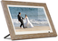 8” Distressed Wood Digital Photo Frame, Auto Slideshow, USB/SD/SDHC Supported, Built-In Clock & Calendar, Easy Setup