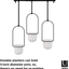 Umbra Triflora Hanging Planter for Window, Indoor Herb Garden, White/Black, Triple
