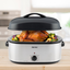 22 Qt Electric Roaster Oven with High-Dome & Self-Basting Lid, Stainless Steel