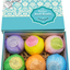 Bath Bombs Ultra Lux Gift Set - 6 XXL Fizzies with Natural Dead Sea Salt Cocoa and Shea Essential Oils - Best Gift Idea for Birthday, Mom, Girl, Him, Kids - Add to Bath Basket
