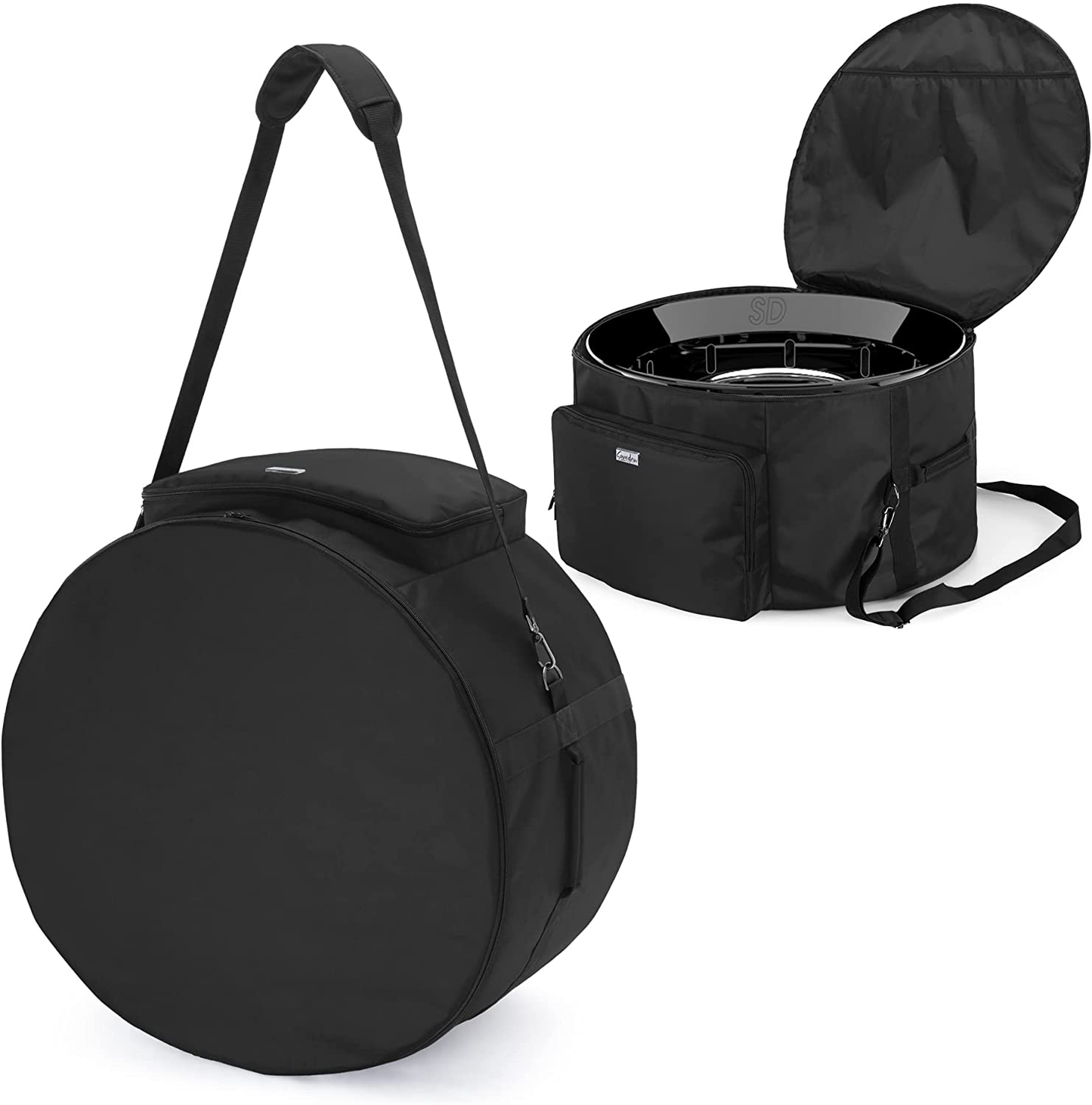 SAMDEW 24-Inch Outdoor Fire Pit Bag Compatible with Outland Firebowl Model 883 885, Firebowl Travel Carrying Case for 24-Inch Diameter Propane Gas Fire Pit, Black, Bag Only