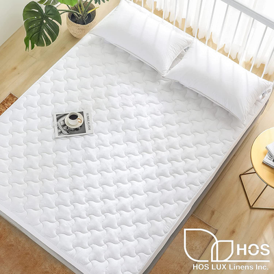 HOS LINENS Queen Mattress Protector Waterproof Deep Pocket Quilted Mattress Pad for Queen Bed Protector Mattress Cover Fitted Mattress Topper Fits up to 18” deep - 7.5oz Fill