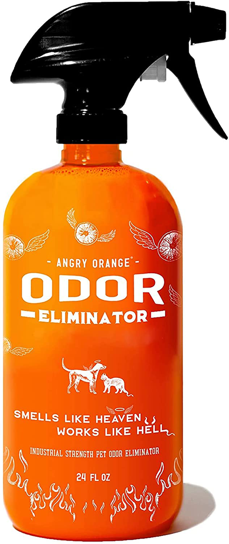 ANGRY ORANGE Pet Odor Eliminator for Home - Citrus Deodorizer for Urine Stains & Strong Smells on Carpet, Furniture, or Floors 