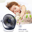 Desk Fan Small Table Fan with Strong Airflow Quiet Operation Portable Fan Speed Adjustable Head 360°Rotatable Mini Personal Fan for Home Office Bedroom Table and Desktop 5.1 Inch