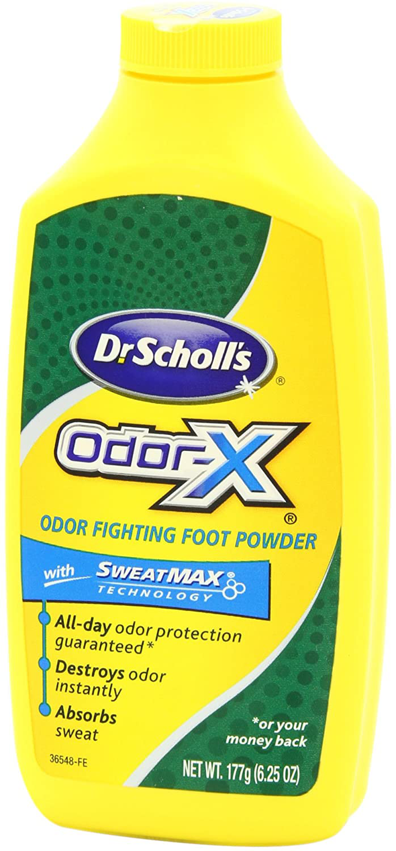 Dr. Scholl'S Odor-Fighting X Foot Powder, Yellow, 6.25 Ounce (Pack of 3)