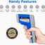 Etekcity Infrared Thermometer 774 (Not for Human) Temperature Gun Non-Contact Digital Laser Thermometer-58℉~ 716℉ (-50℃ ~ 380℃) Blue