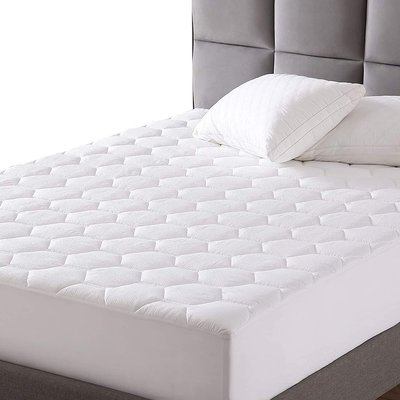 EXQ Home Queen Size Mattress Pad Quilted Mattress Protector Fitted Sheet Mattress Cover for Bed Queen Size Bed Stretch Up to 18” Deep Pocket (Breathable)