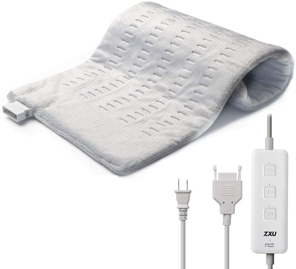 XL Electric Heating Pad for Back Pain and Cramps Relief, Ultra Soft Hot Heated Pad with Moist & Dry Heat Therapy and Auto Shut-Off for Neck, Shoulder, Leg,Menstrual Pain & Sore Muscle Relief