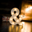 Foaky LED Letter Lights Sign Light Up Letters Sign for Night Light Wedding/Birthday Party Battery Powered Christmas Lamp Home Bar Decoration(H)