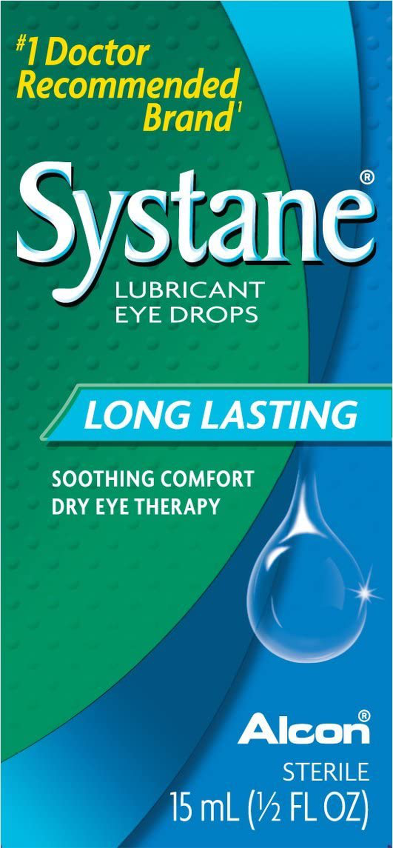 Systane Long Lasting Lubricant Eye Drops, 0.5 Fl Oz (Pack of 1)