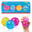  3 Pack Mini Squishy Glitter Fidget Stress Balls