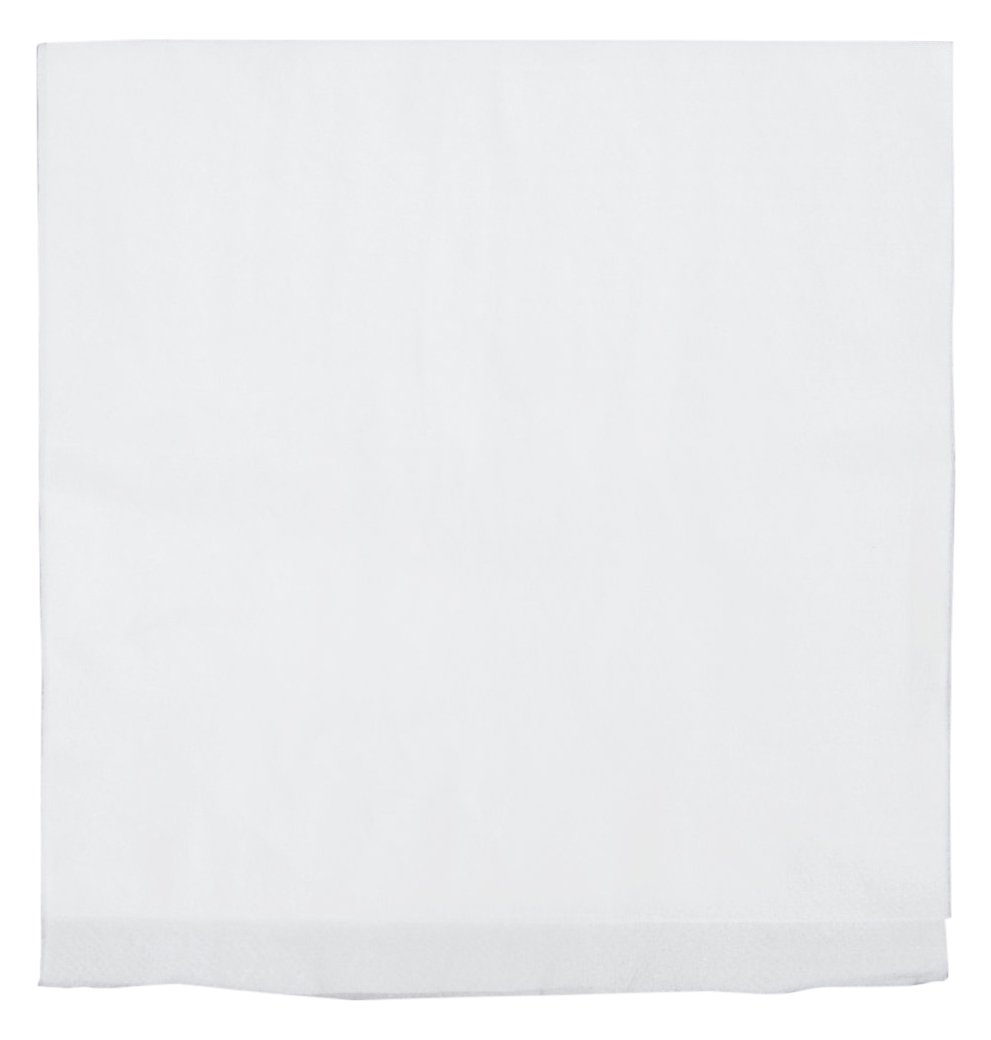 Bell Marque White Dinner Napkin-300 2-Ply White Dinner Napkins, 0.1" Height, 17" width, 15" Length (Pack of 300)