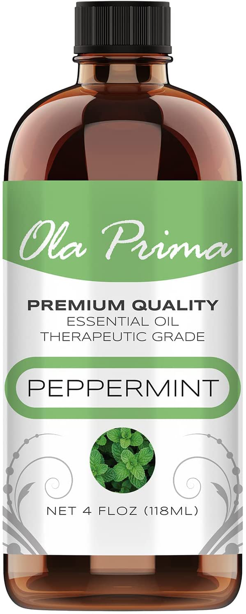 Ola Prima 16Oz - Premium Quality Peppermint Essential Oil (16 Ounce Bottle) Therapeutic Grade Peppermint Oil