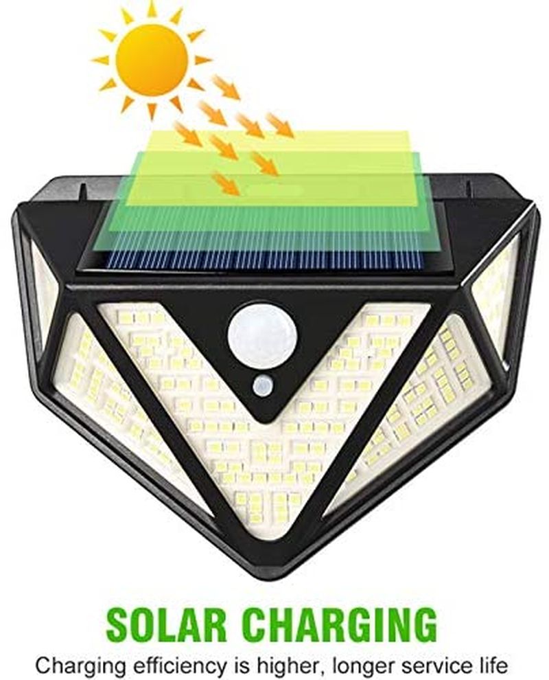 166 LED Solar Light PIR Motion Sensor Wall Light Sunlight Outdoor Solar Lighting Waterproof Security Lamp