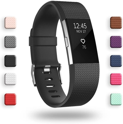 Replacement Bands Compatible for Fitbit Charge 2, Classic & Special Edition Adjustable Sport Wristbands