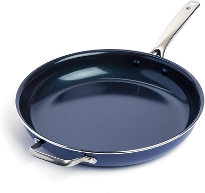 Blue Diamond Cookware Family Feast Diamond-Infused Ceramic Nonstick, Frying Pan, 14"